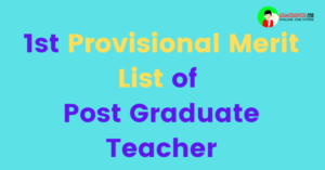 PGT Provisional Merit List